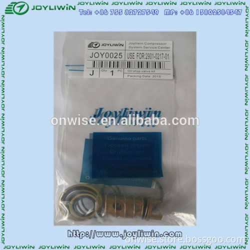 China supply air compressor parts oil stop valve kit JOY-2901021701